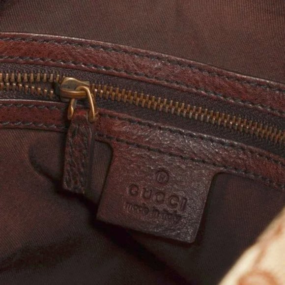 Gucci Jockey Supreme Canvas Large Hobo Bag - Picture 9 of 10